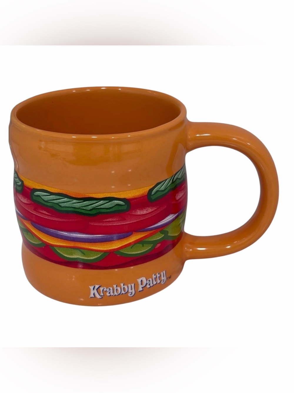 SpongeBob Krabby Patty 12 oz Coffee Mug Cup 2021 Frankford Candy LLC Nickelodeon